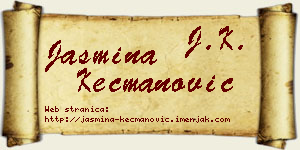 Jasmina Kecmanović vizit kartica